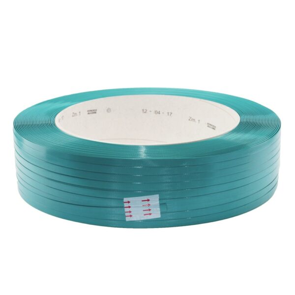Pet band 12 mm x 06 mm 2500 meter groen (embossed)