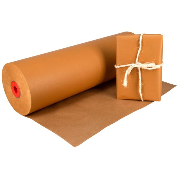 Kraftpapier op rol 59 cm x 400 meter 50 gram/m2 oranje
