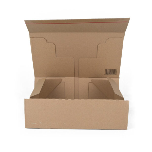 Postdoosjes met klepsluiting enkelgolf 308 x 210 x 110 mm (a4 formaat) bruin | 20 stuks