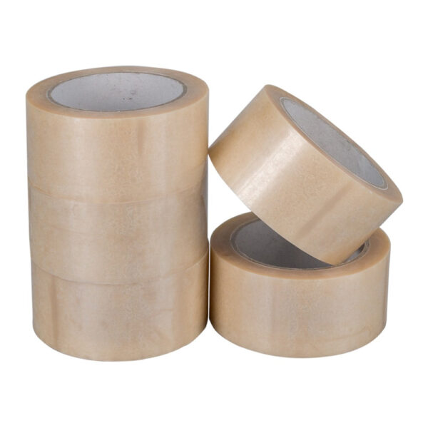 Pp solvent tape transparant 50 mm x 66 meter | 6 stuks