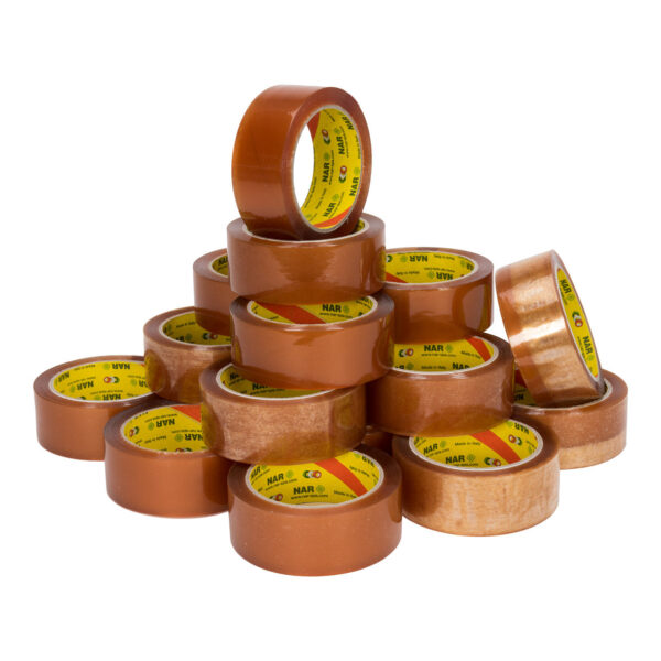 Pp solvent tape (nar) transparant 38 mm x 66 meter | 6 stuks
