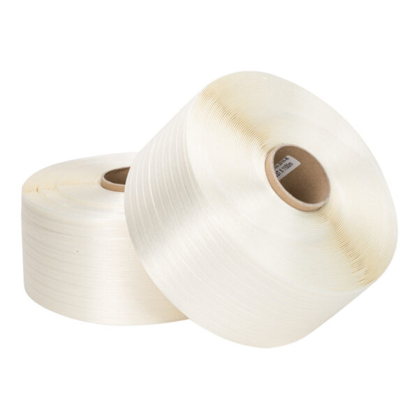 Polyesterband (textielband) 13 mm x 1100 meter wit